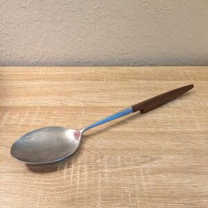 VTG Ekco Eterna Canoe‎ Muffin 12" Serving Spoon Forged Stainless Steel Japan MCM